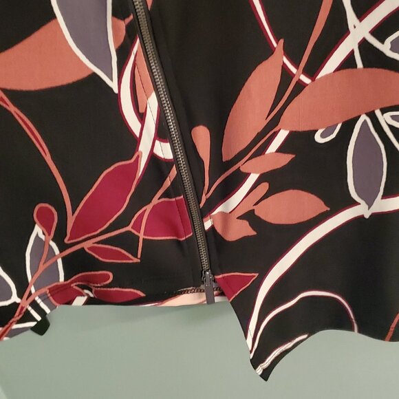 Alfani Asymmetrical Tunice Zipper Blouse M - Picture 2 of 6